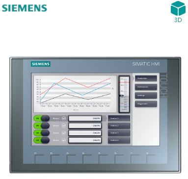 SIMATIC HMI，KTP900 基本版， 精簡面板， 按鍵式/觸摸式操作， 9